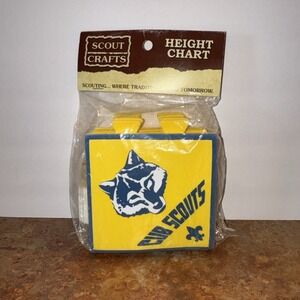 NIP Cub Scouts Logo Boy Scouts of America BSA Height Chart w/ Rank Emblems